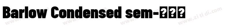 Barlow Condensed sem字体转换